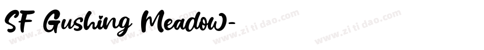 SF Gushing Meadow字体转换